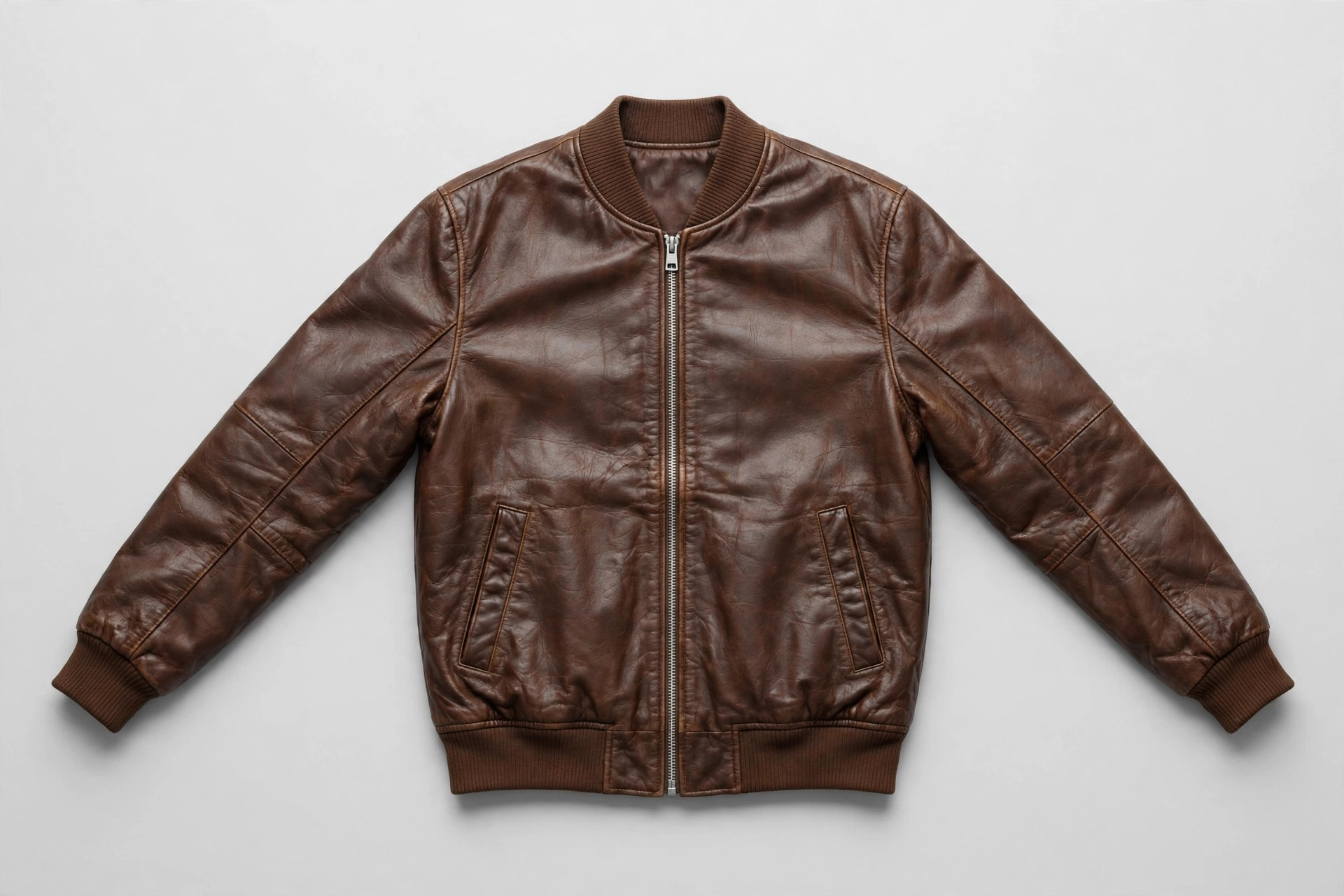 Leather Bomber Jacket